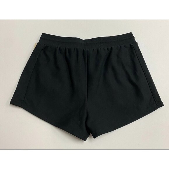 Champion Womens Reverse Weave Drawstring Ribbed Side Sweat Shorts Sz 2XL Black - Picture 2 of 9